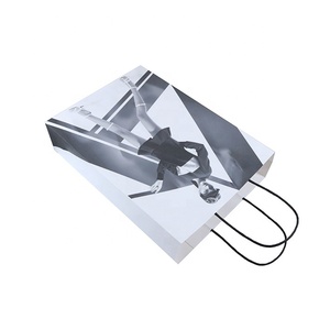 personalizado foto Kraft marrón blanco bolsa de <span class=keywords><strong>papel</strong></span> de compras con mango retorcido de <span class=keywords><strong>papel</strong></span> gris bolsa de <span class=keywords><strong>papel</strong></span> kraft - Product Image 2