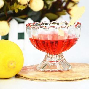 Hot Sale Lead Free <strong>Glass</strong> Fruit Salad Container Mixing <strong>Bowl</strong> <strong>Glass</strong> Salad <strong>Dessert</strong> Ice Cream <strong>Bowl</strong> - Product Image 3