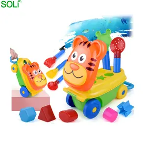 中国供应商批发工具6热销迷你玩具塑料沙儿童有趣的沙滩玩具套装