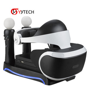 SYYTECH 충전 스탠드 스테이션 충전기 도크 베이스 플레이 스테이션 4 PS4 VR 게임 액세서리