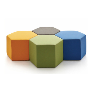 De la zona de ocio sofá moderno asientos <span class=keywords><strong>Ottomons</strong></span> tela Oficina sofá taburete - Product Image 4