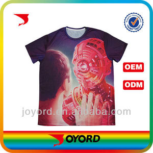 Venta de fábrica de los hombres 100% poliéster Blanco Viejo cráneo camiseta - Product Image 1