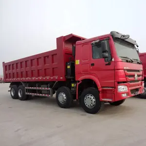 Sinotruk howo 8x4 camion à benne basculante 12 roues 25T à vendre construction minerai de boue ordures pierre transport camion à benne basculante
