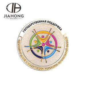 Fait sur commande de haute qualité plaqué or <span class=keywords><strong>Russe</strong></span> souvenir pièce de monnaie - Product Image 5