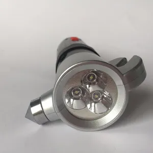 car emergency safety hammer screw driver LED light 6 in 1 flashlight