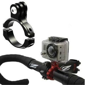 <span class=keywords><strong>Guidon</strong></span> de <span class=keywords><strong>moto</strong></span> en aluminium noir, pour <span class=keywords><strong>Gopro</strong></span> HD Hero 1 2 3 caméra, support de montage 31.8mm - Product Image 4
