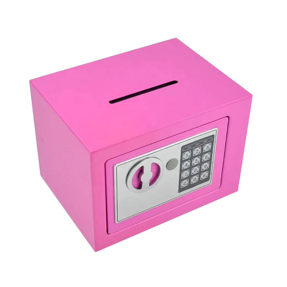 Modern style small digital security electronic safe cold roll metal sheet safes for office and home