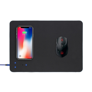 <span class=keywords><strong>2022</strong></span> grand tapis de souris en cuir PU avec chargeur sans fil en stock tapis de souris vierge - Product Image 6