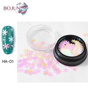 BOJUN caliente de Navidad <span class=keywords><strong>las</strong></span> ventas de Paillette de copo de nieve de lentejuelas para decoración de uñas - Product Image 3