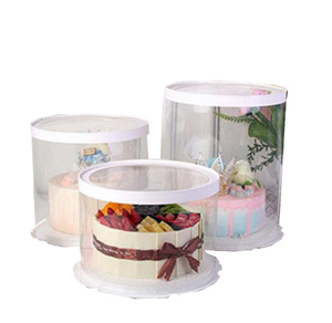 Emballages de gâteaux en plastique PET transparent de qualité alimentaire, avec doublure en carton, finition brillante/mate, recyclables, écologiques - Product Image 2