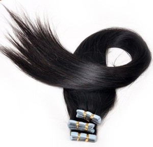 Belleza <span class=keywords><strong>sally</strong></span> color negro cinta en la extensión del pelo para las señoras fábrica del pelo <span class=keywords><strong>de</strong></span> qingdao - Product Image 1