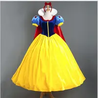 Robe de Princesse Blanche Neige pour Adulte, Costume de Scène Fantaisie, TV, Film