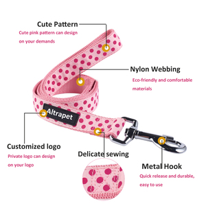 Altra para inusual cómodo de Nylon liso accesorios gato cachorro Collar de perro Correa Set - Product Image 4