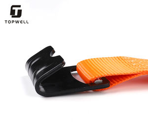 Cinghia per verricello resistente da 100 mm con gancio piatto, resistenza alla rottura di 10000 kg, certificata CE, per fune di traino auto/camion e ancoraggio del carico - Product Image 4