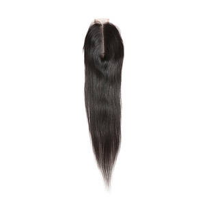 Personalizado 28 pulgadas 2X6 virgen de seda indio ondulado Kim K extensiones de cabello Natural de cierre de encaje - Product Image 1