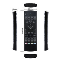 Control Remoto Inteligente MX3 con Retroiluminación, Teclado Inalámbrico RF 2.4G con Micrófono de Voz para X96 Tx3 H96 Pro Android TV Box