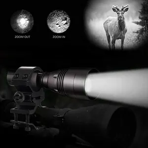 Led Torch Infrared Flashlight Hunting Light A8Z Night Vision 850nm Outdoor Black Camping Rechargeable Battery Ce IP67
