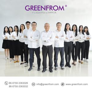 La parte superior de la Mesa de <span class=keywords><strong>pie</strong></span> de metal cromado sin marco de aumento <span class=keywords><strong>espejo</strong></span> de maquillaje salón - Product Image 4