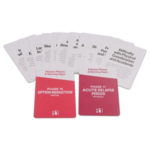 WJPC – cartes Flash d'activité en plastique Pvc personnalisées, carton noir historique mots <span class=keywords><strong>de</strong></span> <span class=keywords><strong>vue</strong></span> cartes d'affirmation éducatives vierges carte Flash - Product Image 3