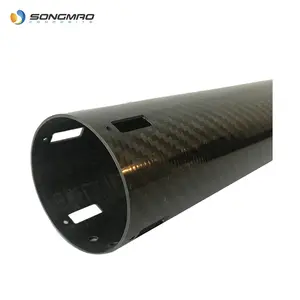 50Mm 60Mm 100Mm 110Mm Đường Kính Lớn Ống Sợi Carbon