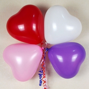 Fournitures de mariage décoration de fête ilove en forme de coeur 12 pouces ballon de fête - Product Image 4