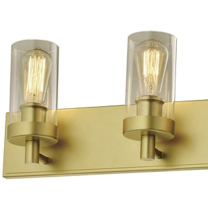 NORDIC DESIGN LAMP WALL SCONCE GOLD GLASS 3 LIGHTS HOME DECORATIVE BATHROOM <strong>VANITY</strong> <strong>LIGHTING</strong> WALL MOUNTED LIGHTS - Product Image 2