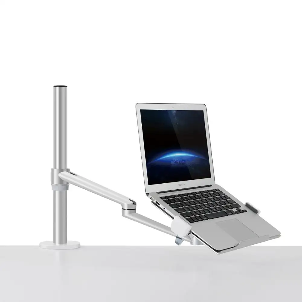 UPERGO Monitor supporto da tavolo supporto da braccio per Laptop Desktop per Laptop da 10-17 pollici e bracci di montaggio Lcd da 17-32 pollici con capacità di 8kg