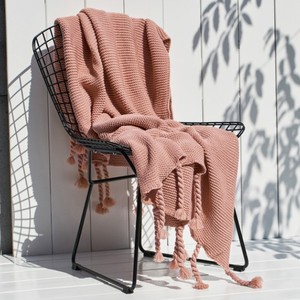 Xu hướng sản phẩm 2024 New arrivals thân thiện với môi mềm <span class=keywords><strong>Fleece</strong></span> dệt kim Nap tua khăn choàng di động chăn - Product Image 4