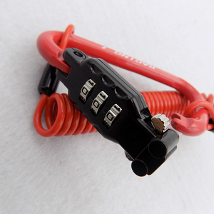 Cable de 3 dígitos de bloqueo para el casco/<span class=keywords><strong>bicicleta</strong></span> equipaje <span class=keywords><strong>candado</strong></span> de seguridad bloqueo de contraseña - Product Image 3
