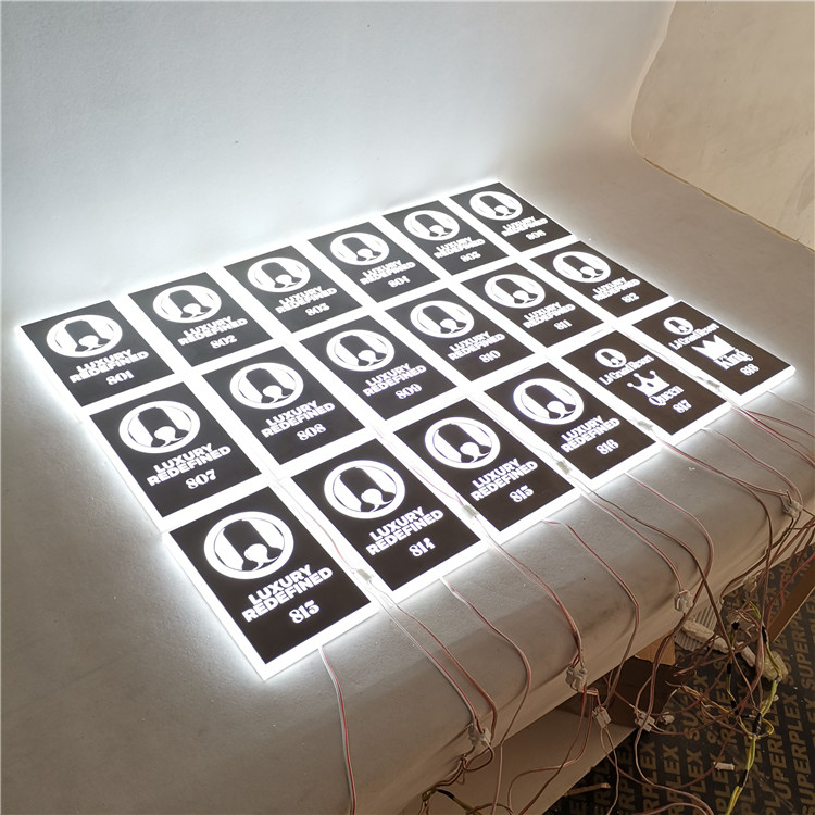Cheap Led Acrylic Hotel Room Number Signs