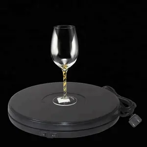 Turntable-BKL 25CM 360 Rotating LED Turntable Toy Car Display Rotating Stands Rotary Plate 220v