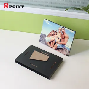 Fashion style Picture frame R5 size Sublimation MDF wooden photo frame replaceable image panel