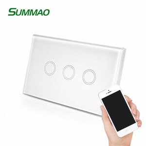 hotel de automatización eléctrica control de teléfono móvil wifi pared interruptor de la luz de casa inteligente interruptor - Product Image 1