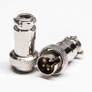 RP-conector de aviación de macho, conector invertida recta de 16mm, GX16, 5 pines - Product Image 4