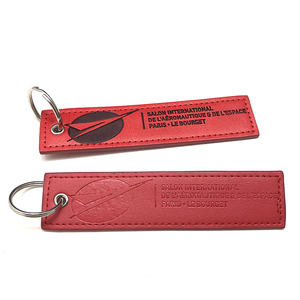 Llavero de cuero genuino Pu promocional con llavero negro para regalo de coche - Product Image 6