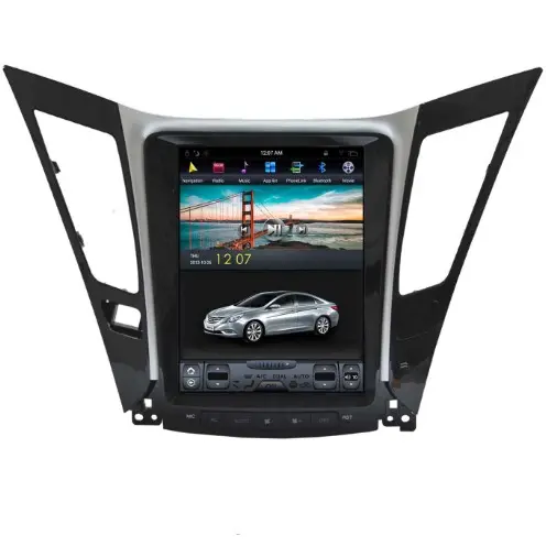 10,4 Zoll vertikaler Auto-DVD-Player mit Tesla-Stereoanlage für Hyundai Sonata 8 2011-2015 Low End Android 11 Version Autoradio