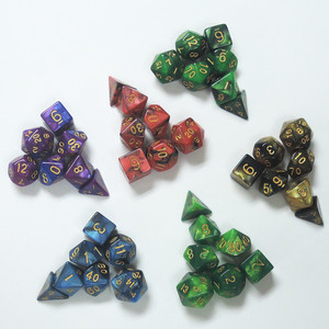 Dados de Juego de Rol (RPG) y D&D de Plástico Impresos a Color con Diseño Nuevo y Personalizado, en Forma Poliedrica, Gran Venta 2024 - Product Image 2
