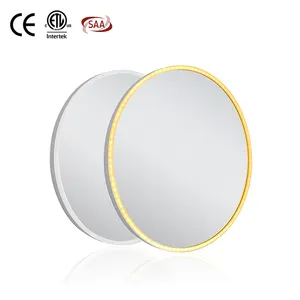 Round Certificated Led Lighted Heated Bathroom Mirror