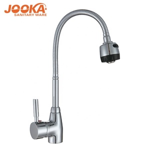 Fábrica polido misturador de água quente e fria mangueira flexível torneira pia torneira da cozinha - Product Image 1