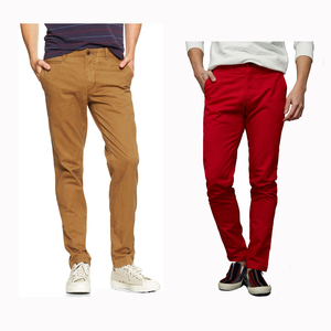 <span class=keywords><strong>Pantaloni</strong></span> <span class=keywords><strong>Chino</strong></span> Skinny in Cotone da <span class=keywords><strong>Uomo</strong></span> Traspiranti a Vita Media Casual con Tasche <span class=keywords><strong>Slim</strong></span> <span class=keywords><strong>Fit</strong></span> per Primavera Estate Outdoor - Product Image 2