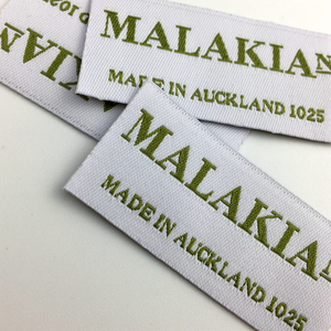 Mẫu Miễn Phí Phụ Kiện Quần Áo Thương Hiệu Riêng Logo Damask Dệt Tag May Vải Nhãn - Product Image 2