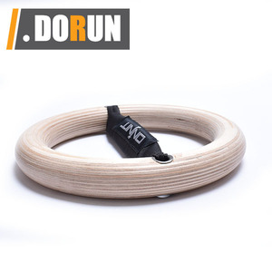 Anillos gimnásticos de madera con correas para los pies Anillos de gimnasio de 1,1 pulgadas para entrenamiento central y de <span class=keywords><strong>peso</strong></span> <span class=keywords><strong>corporal</strong></span> - Product Image 5