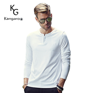 Logotipo de impresión personalizado básica de cuello redondo de algodón de <span class=keywords><strong>manga</strong></span> <span class=keywords><strong>larga</strong></span> blanco múltiples colores camisetas - Product Image 1