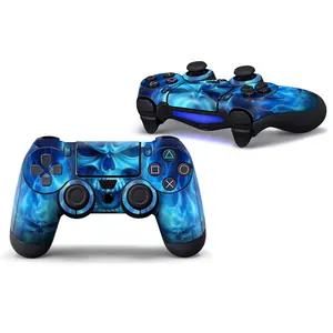 גולגולת ויניל מגן כיסוי מדבקה עבור PS4 בקר עור לפלייסטיישן 4 Gamepad מדבקות מדבקות