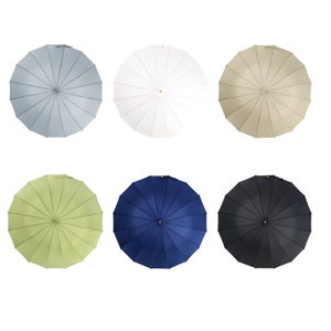 Parapluie droit vintage de style japonais ancien avec manche en bambou en forme de J - Product Image 6