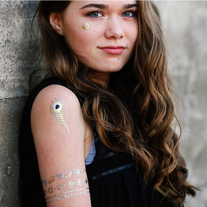 Grado cosmetico Nuovo Design di Alta Qualità Pieno Braccio Metallico Henné Tatuaggio Temporaneo - Product Image 6