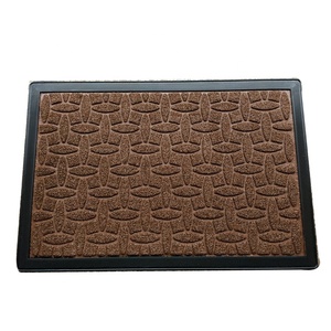 Antideslizante logotipo impreso personalizado puerta Mat al aire libre Puerta de piso de gran entrada <span class=keywords><strong>a</strong></span> casa felpudo <span class=keywords><strong>pie</strong></span> mat - Product Image 4