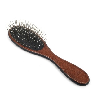 Cepillo <span class=keywords><strong>de</strong></span> masaje <span class=keywords><strong>de</strong></span> plástico <span class=keywords><strong>de</strong></span> color madera, cepillo <span class=keywords><strong>de</strong></span> pelo <span class=keywords><strong>de</strong></span> paleta ovalada <span class=keywords><strong>de</strong></span> metal, para <span class=keywords><strong>enredos</strong></span> húmedos, venta al por mayor - Product Image 2