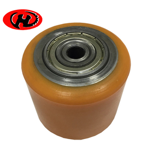 Linde de plataforma eléctrico Jack PU carga de 80x55MM eléctrico de la rueda de la carretilla elevadora 6204 2RS rodamiento - Product Image 4