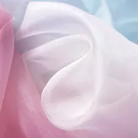 Pure White Silk Organza Fabric for Wedding Dress, 100% Silk